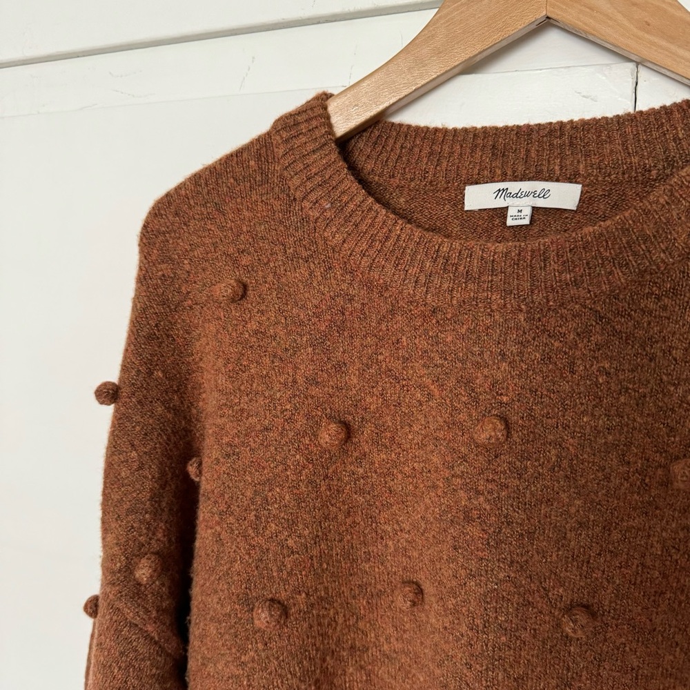 Madewell Brown Crewneck Sweater Soft Knit